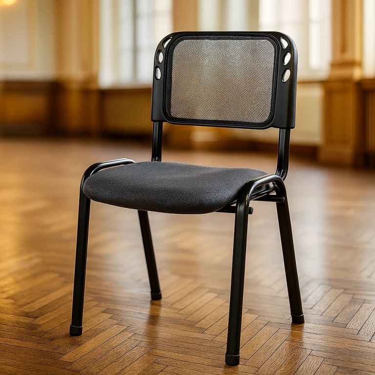 Stohovatelná kongresová židle, šedá