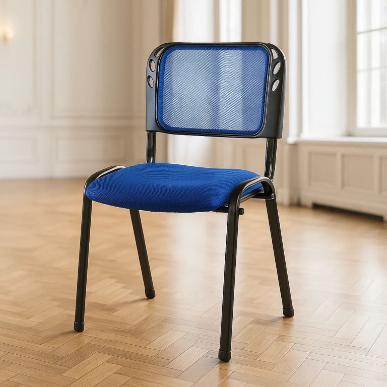 Stohovatelná kongresová židle - modrá