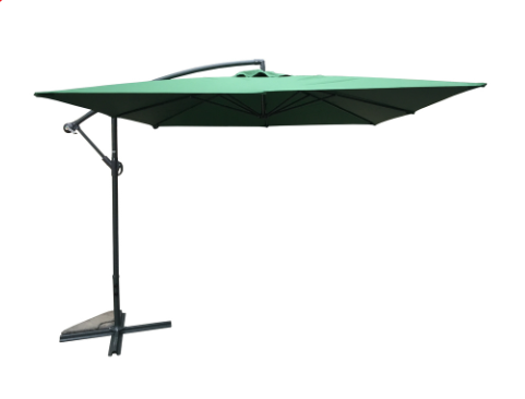 Čtvercový slunečník 8080 boční zelený 270 x 270 cm